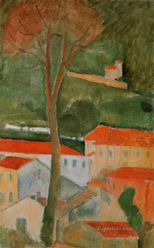Amedeo Modigliani Painting - paisaje amedeo modigliani